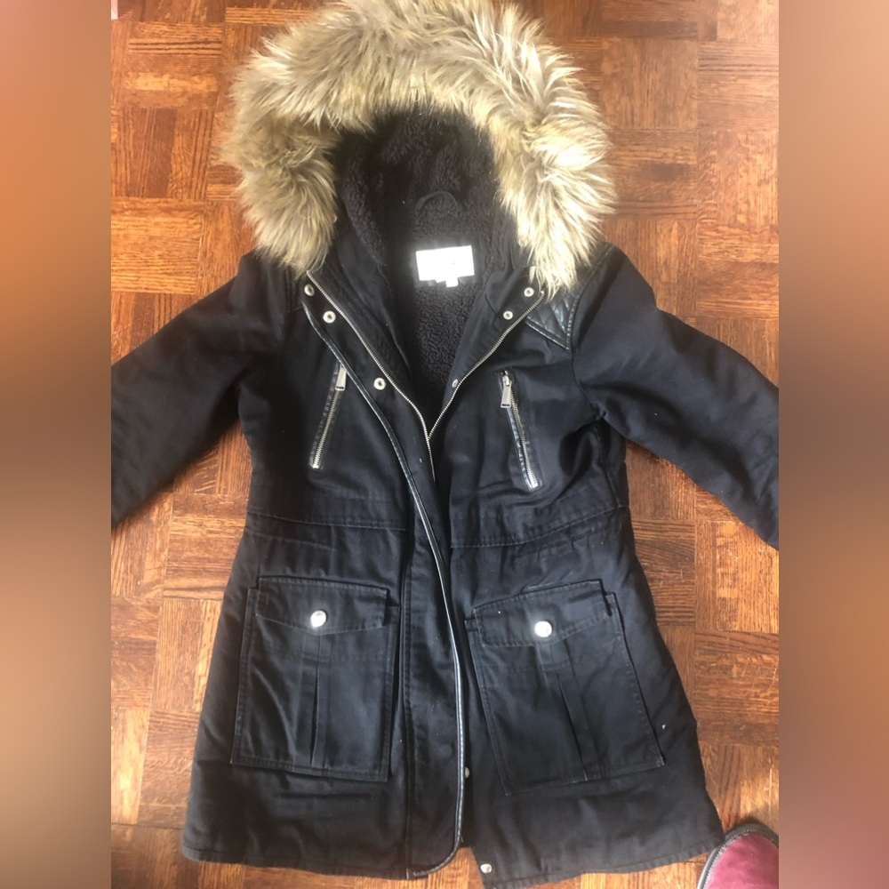 BCBG black fall/winter jacket size small